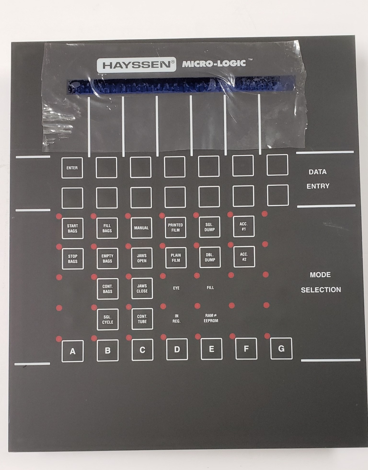 10716D0077 HAYSSEN CONTROL PANEL